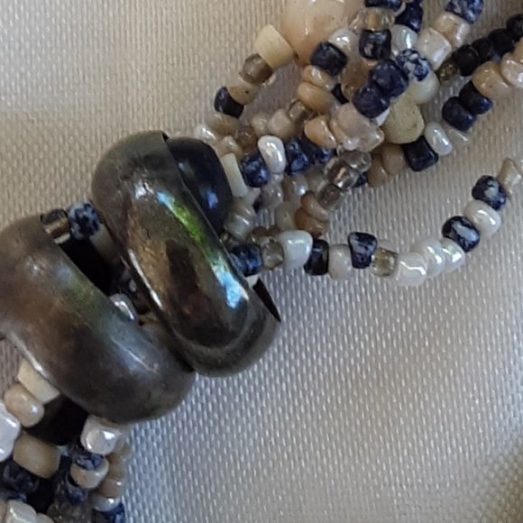 COPY - Bracelet 11" Beadwork Jewelry Findings Seed Beads Metal Rings Crafts Han… - Picture 5 of 8
